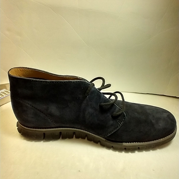 Cole Haan Zerogrand Blue Suede Chukka Boots Men's sz 11M. - Picture 7 of 10